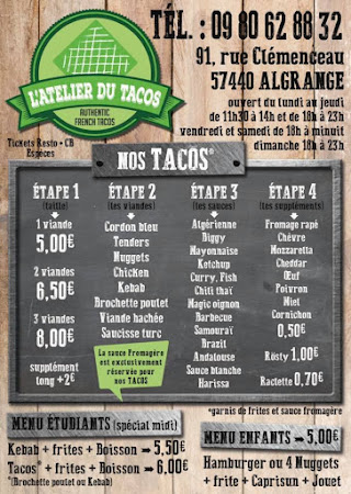 photo de l'atelier du tacos à Algrange