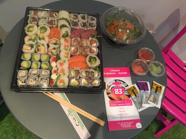 photo de SUSHI LES ROUTES TOULON LIVRAISON allosushi83 sushi TOULON livraison # sushi OLLIOULES # LIVRAISON DE SUSHI PLAGE DU MOURILLON à Toulon